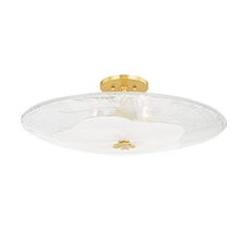Load image into Gallery viewer, Hudson Valley KBS1742504L-AGB 3 Light Large Flush Mount, Aged Brass