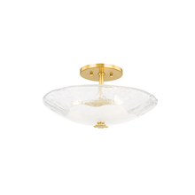 Load image into Gallery viewer, Hudson Valley KBS1742503S-AGB 3 Light Small Flush Mount, Aged Brass