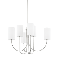 Load image into Gallery viewer, Hudson Valley 6828-PN 6 Light Chandelier, Polished Nickel