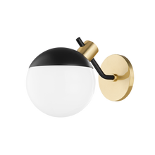 Load image into Gallery viewer, Mitzi H573101-AGB/SBK 1 Light Wall Sconce, Aged Brass/Soft Black