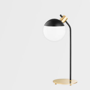 Mitzi HL573201-AGB/SBK 1 Light Table Lamp, Aged Brass/Soft Black