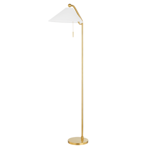 Mitzi HL647401-AGB 1 Light Floor Lamp, Aged Brass