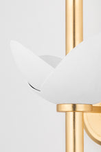 Load image into Gallery viewer, Hudson Valley 3003-GL/WP 6 Light Wall Sconce, Gold Leaf/White Plaster