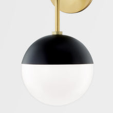 Load image into Gallery viewer, Mitzi H344701L-AGB/BK 1 Light Large Pendant, Aged Brass/Black