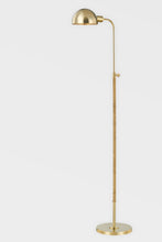 Load image into Gallery viewer, Hudson Valley MDSL521-AGB 1 Light Floor Lamp, Aged Brass
