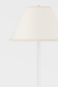 Hudson Valley MDSL440-WP 1 Light Table Lamp, White Plaster