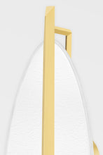 Load image into Gallery viewer, Hudson Valley 1170-AGB/WP Led Wall Sconce, Aged Brass/White Plaster
