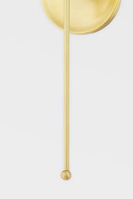 Load image into Gallery viewer, Hudson Valley 4300-AGB 1 Light Wall Sconce, Aged Brass