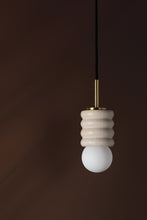 Load image into Gallery viewer, Mitzi H691701-AGB/CAI 1 Light Pendant, Aged Brass/Ceramic Antique Ivory