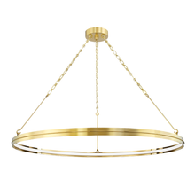 Load image into Gallery viewer, Hudson Valley 7142-AGB Medium Led Chandelier, Aged Brass