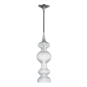 Local Lighting Hudson Valley 1600-Pn-Cl 1 Light Pendant With Clear Glass, PN PENDANT