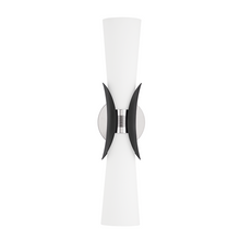 Load image into Gallery viewer, Troy B2102-PN/SBK 2 Light Wall Sconce, Aluminum And Stainless Steel