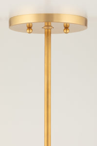 Hudson Valley KBS1875701L-AGB 1 Light Pendant, Aged Brass