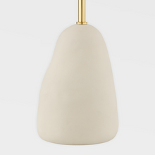 Load image into Gallery viewer, Mitzi HL692201-AGB/CBG 2 Light Table Lamp, Aged Brass/Ceramic Textured Beige