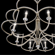 Load image into Gallery viewer, Eurofase 30073-012 Palmisano Chandelier, Antique Silver Leaf