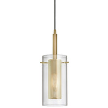 Load image into Gallery viewer, Dainolite 30961-CM-AGB 1LT Incandescent Pendant,  AGB w/ CLR Glass