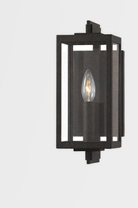 Troy B5513-FRN 3 Light Exterior Wall Sconce, Aluminum And Stainless Steel