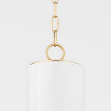 Load image into Gallery viewer, Mitzi H705701-AGB/CGW 1 Light Pendant, Aged Brass