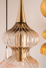 Load image into Gallery viewer, Hudson Valley 1600-Agb-Bz 1 Light Pendant With Bronze Glass, AGB