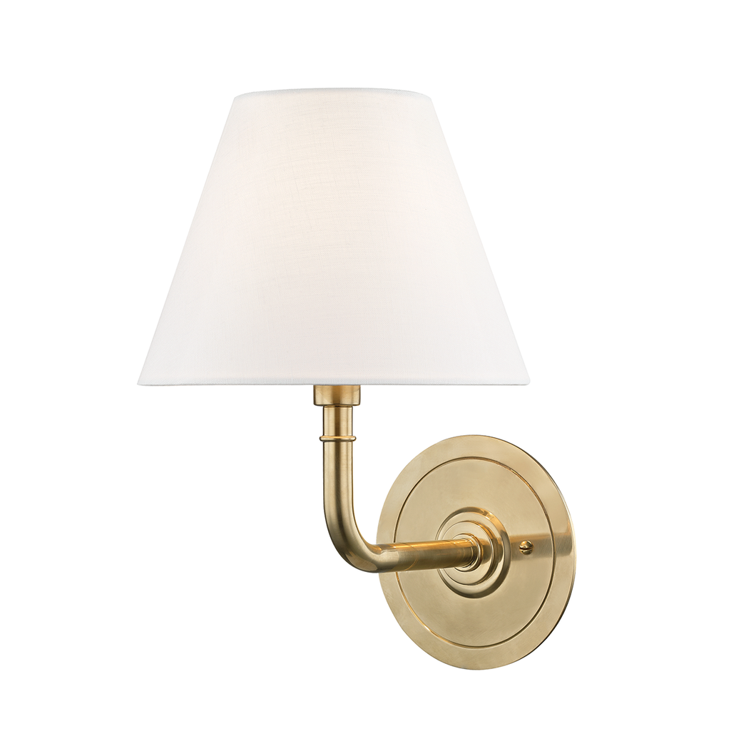 Local Lighting Hudson Valley Mds600-AGB 1 Light Wall Sconce, AGB Wall Sconce