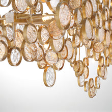 Load image into Gallery viewer, Eurofase 34030-026 Trento 7 Light Chandelier In Antique Gold