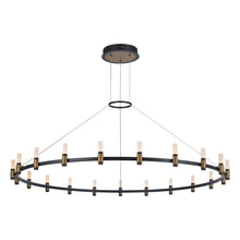Load image into Gallery viewer, Eurofase 37045-012 Albany Chandelier, Deep Black/Brass
