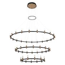 Load image into Gallery viewer, Eurofase 37046-019 Albany Chandelier, Deep Black/Brass