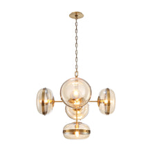 Load image into Gallery viewer, Eurofase 38129-018 Nottingham Chandelier, Ancient Brass