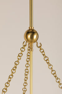 Mitzi H676703-AGB 3 Light Pendant, Aged Brass