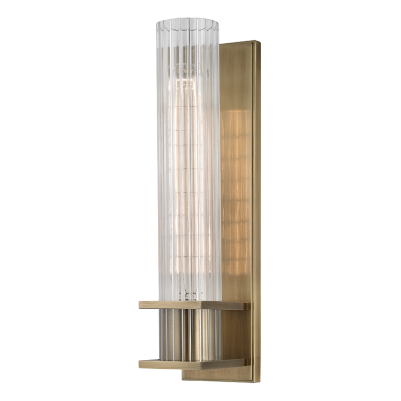 Hudson Valley 1001-Agb 1 Light Wall Sconce, AGB