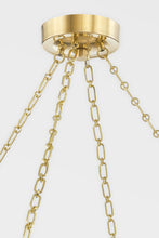 Load image into Gallery viewer, Hudson Valley 1938-AGB Small Led Chandelier, Aged Brass