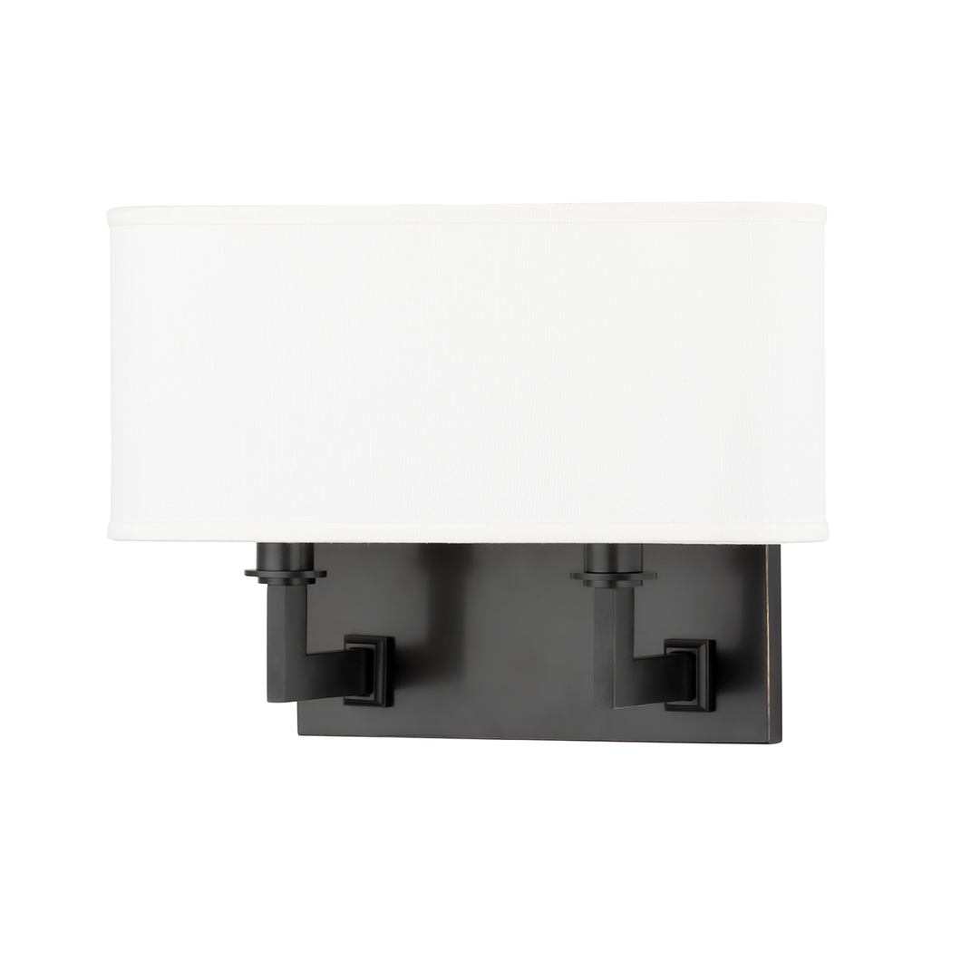 Local Lighting Hudson Valley 592-Ob 2 Light Wall Sconce, OB Wall Sconce