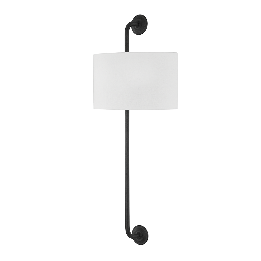 Troy B3902-FOR 1 Light Wall Sconce, Forged Iron