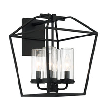 Load image into Gallery viewer, Eurofase 41958-018 Bastille 4LT 14&quot; Outdoor Wall Sconce, Satin Black