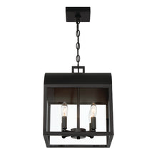 Load image into Gallery viewer, Eurofase 41967-010 Sawyer 12&quot; 4 LT Outdoor Pendant, Satin Black