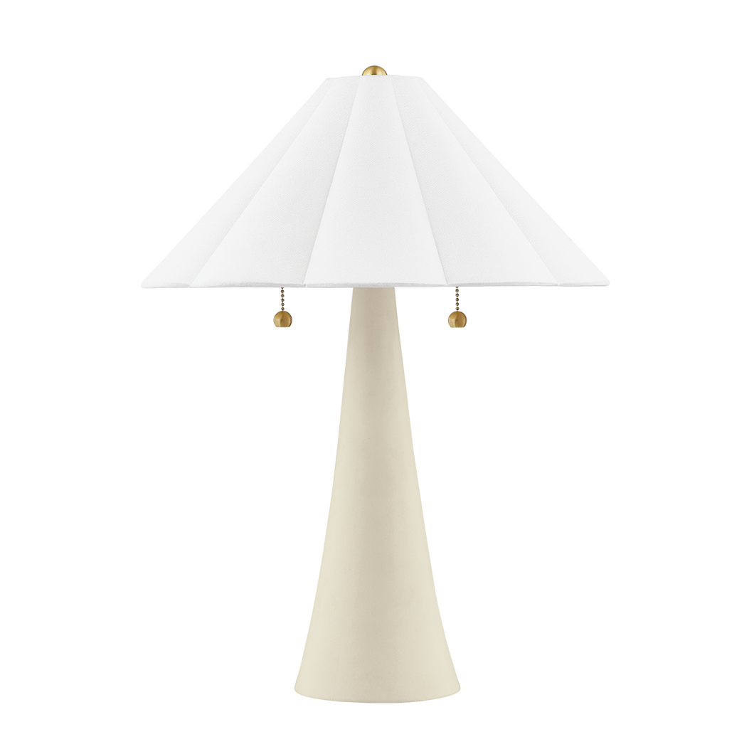 Mitzi HL676202-AGB/CAI 2 Light Table Lamp, Aged Brass