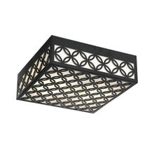 Load image into Gallery viewer, Eurofase 42696-018 Clover 12&quot; Outdoor  LED Flush Mount, Black