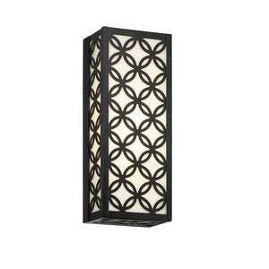 Eurofase 42698-024 Clover 13" Outdoor LED Wall Sconce, Aged Silver
