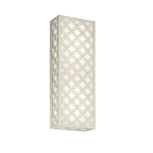 Eurofase 42699-026 Clover 21" Outdoor LED Wall Sconce, Aged Silver