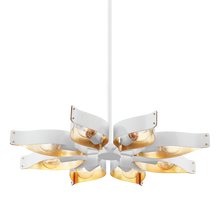 Load image into Gallery viewer, Mitzi H658808-SWH/GL 8 Light Chandelier, Soft White