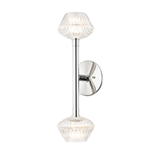 Load image into Gallery viewer, Hudson Valley 6142-PN 2 Light Wall Sconce, Polished Nickel