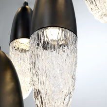 Load image into Gallery viewer, Eurofase 43858-046 Écrou 3 Light Chandelier In Mixed Black + Brass