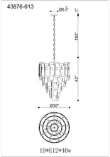Load image into Gallery viewer, Eurofase 43876-013 Cocolina 19 Light Chandelier In Bronze