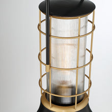 Load image into Gallery viewer, Eurofase 44263-010 Rivamar 1 Light Lantern In Oil Rubbed Bronze + Gold