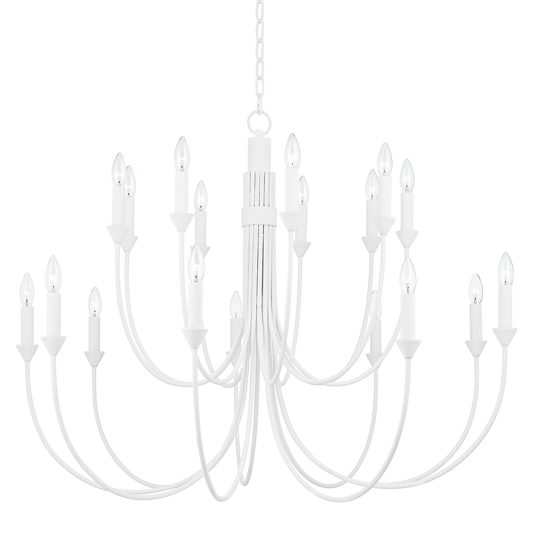 Troy F1018-GSW 18 Light Chandelier, Iron And Steel