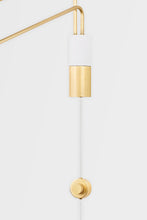 Load image into Gallery viewer, Hudson Valley KBS1752102-AGB/SWH 2 Light Portable Wall Sconce, Aged Brass/Soft White