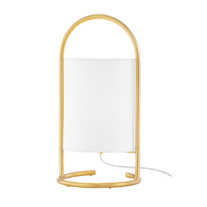 Mitzi HL556201-AGB 1 Light Table Lamp, Aged Brass