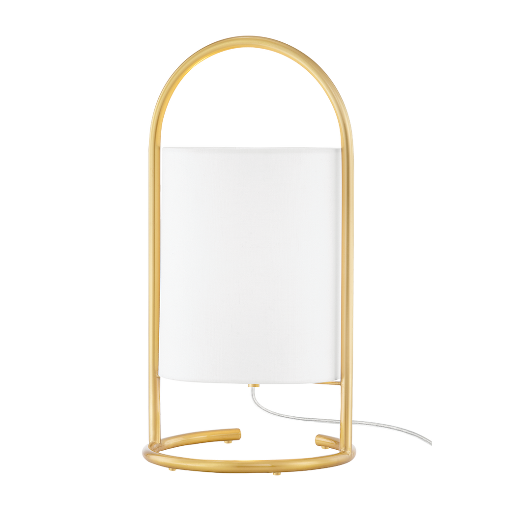 Mitzi HL556201-AGB 1 Light Table Lamp, Aged Brass