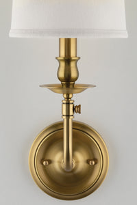 Hudson Valley 171-Agb 1 Light Wall Sconce, AGB