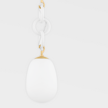 Load image into Gallery viewer, Mitzi H690701-AGB/TWH 1 Light Pendant, Aged Brass/Textured White Combo